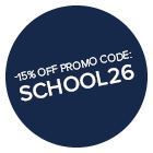 -15% off Promo Code: SCHOOL26