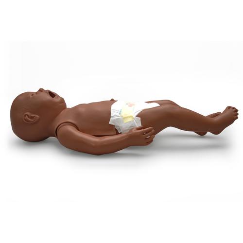 Maniquí para el cuidado del paciente recién nacido, piel oscura, 1017862, Cuidado del paciente neonato