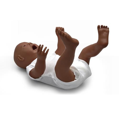 Maniquí para el cuidado del paciente recién nacido, piel oscura, 1017862, Cuidado del paciente neonato
