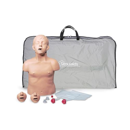 Brad 주니어 (전자장치와 전용가방)  CPR-Torso Brad™Junior with Electronics, 7-year old, 1018850, 어린이 기본 소생술