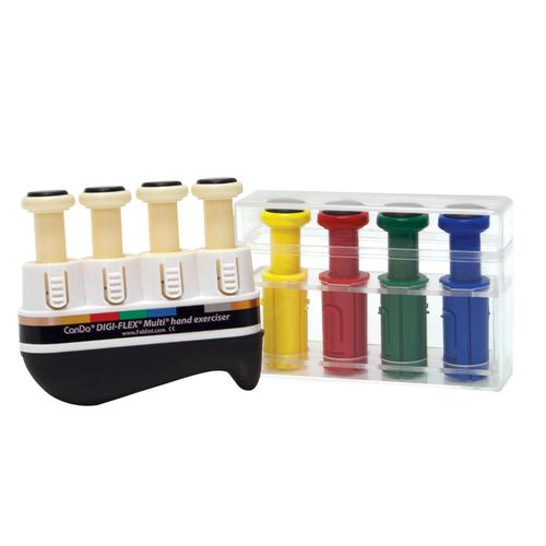 Aparato de ejercicio para la mano Digi-Flex&reg; Multi&trade; - Paquete progresivo principiante - Estructura y botones: beige, 1019818, Entrenamiento de la mano