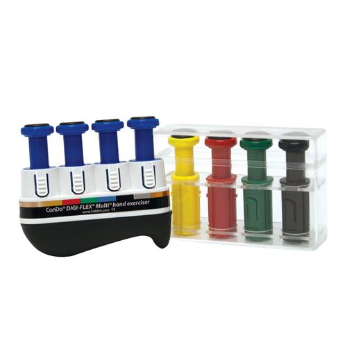 Aparato de ejercicio para la mano Digi-Flex&reg; Multi&trade; - Paquete progresivo principiante - Estructura y botones: azul, 1019822, Entrenamiento de la mano