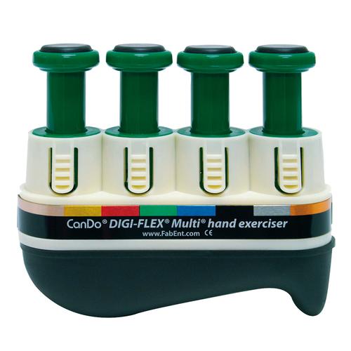 Aparato de ejercicio para la mano Digi-Flex&reg; Multi&trade; - Paquete b&aacute;sico principiante - verdes (medio), 1019829, Entrenamiento de la mano