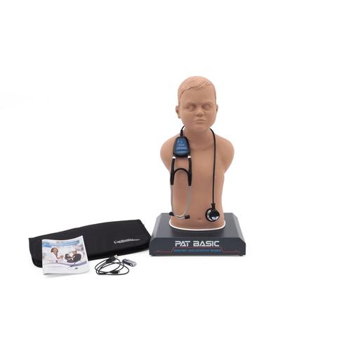 PAT Basic&reg; - Affordable Pediatric Auscultation Manikin, Light Skin&nbsp;, 1020098, Auscultation