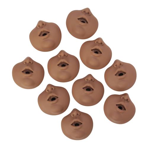 Kevin&trade; Infant CPR Manikin Mouth/Nosepieces &ndash; dark skin, 1020189, BLS&nbsp;Child