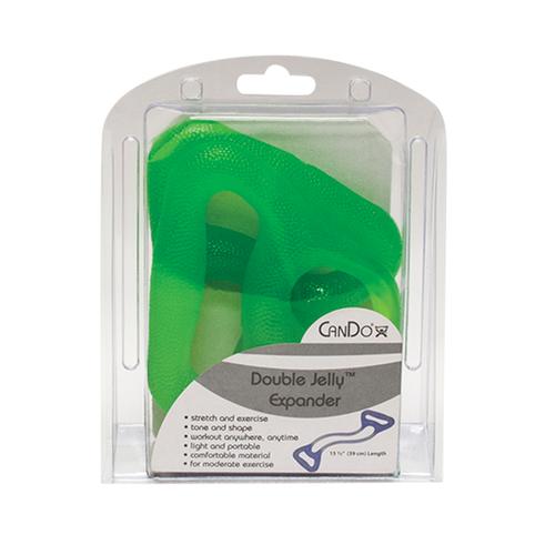 CanDo Jelly™ Expander Double Exerciser 2-tube - green, medium | Alternative to dumbbells, 1021268, Gymnastics Bands - Tubes