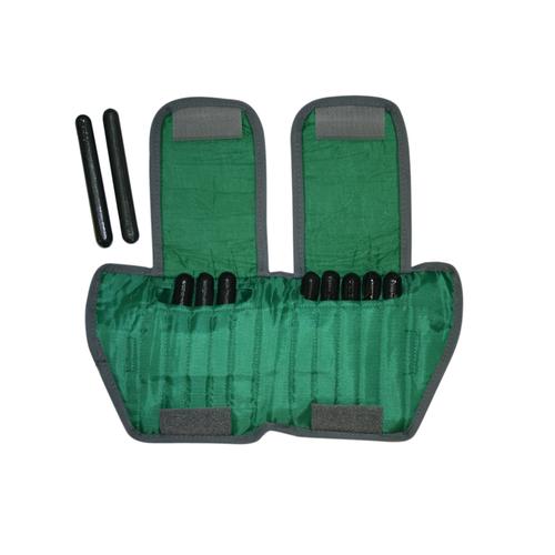 The Adjustable Cuff ankle weight - 5 lb (10 x 0.5 lb inserts), green | Alternative to dumbbells, 1021293, Weights