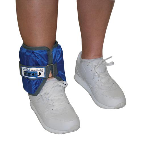 The Adjustable Cuff ankle weight - 10 lb (20 x 0.5 lb inserts), blue | Alternative to dumbbells, 1021296, Weights