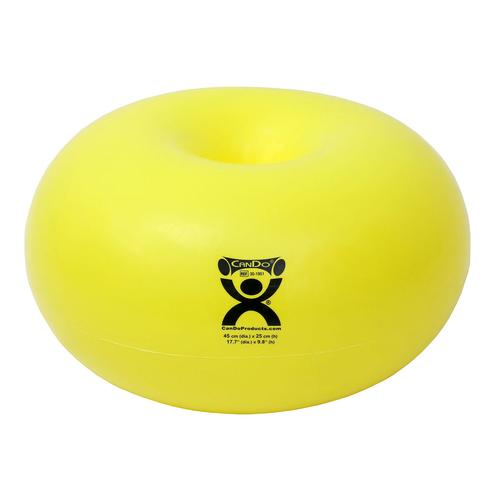 CanDo Donut ball 45cmØx25cm H, yellow, 1021313, Artículos para masaje manual