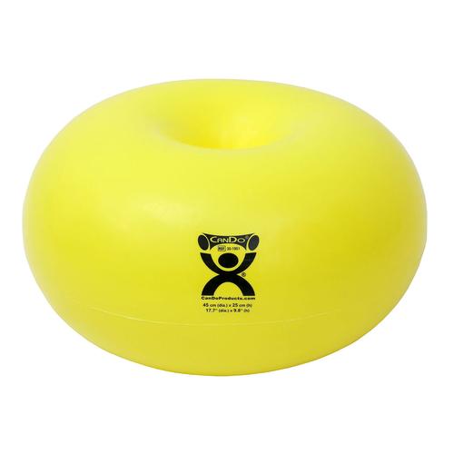 CanDo Donut ball 45cm&Oslash;x25cm H, yellow, 1021313, Accessoires de massage (manuels)