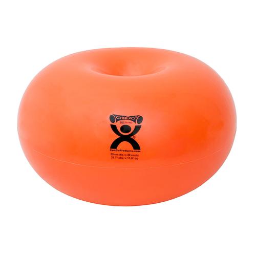 CanDo Donut ball 55cm&Oslash;x30 cm H, orange, 1021314, Accessoires de massage (manuels)