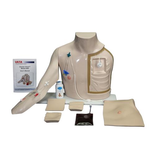 Chester Chest with Standard Arm, Light Skin, 1021821, Advanced Trauma Life Support (ATLS)