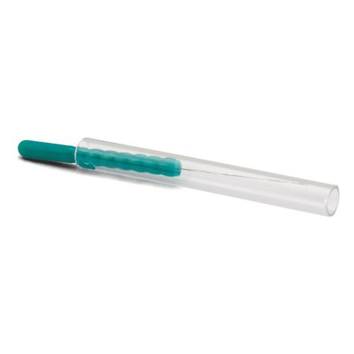 Aiguilles d'acupuncture siliconées avec un manche en plastique, MOXOM Silk Plus - 100 aiguilles 0,12 x 15 mm (avec tube), 1022082, Silicone-Coated Acupuncture Needles