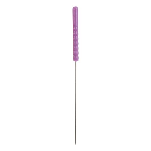 Agujas de acupuntura con mango de plástico, siliconadas - MOXOM Silk Plus - 100 agujas cada una de 0,25 x 30 mm (con tubo guía), 1022084, Agujas de acupuntura MOXOM