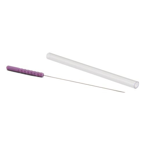 Aiguilles d'acupuncture siliconées avec un manche en plastique, MOXOM Silk Plus - 100 aiguilles 0,25 x 40 mm (avec tube), 1022085, Aiguilles d’acupuncture MOXOM