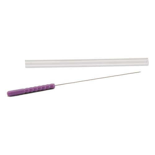 Aiguilles d'acupuncture siliconées avec un manche en plastique, MOXOM Silk Plus - 100 aiguilles 0,25 x 40 mm (avec tube), 1022085, Aiguilles d’acupuncture MOXOM