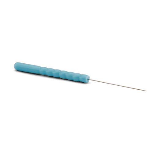 Aiguilles d'acupuncture siliconées avec manche en plastique, MOXOM Silk - 100 aiguilles 0.20 x 15 mm (sans tube), 1022087, Silicone-Coated Acupuncture Needles