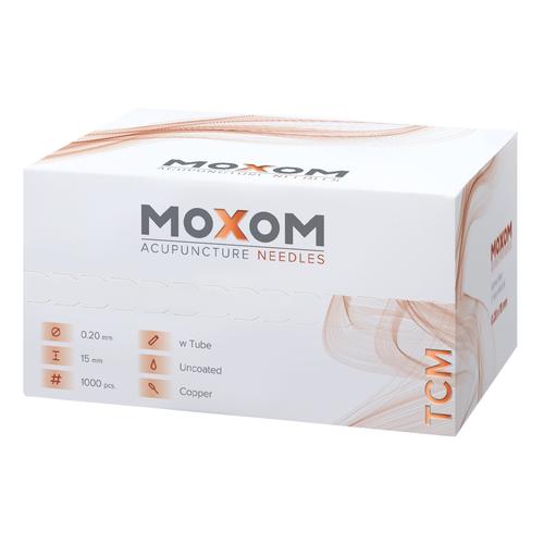 Aghi per agopuntura MOXOM TCM 1000 pz. ( non rivestiti) 0,20 x 15 mm, 1022106, Uncoated Acupuncture Needles