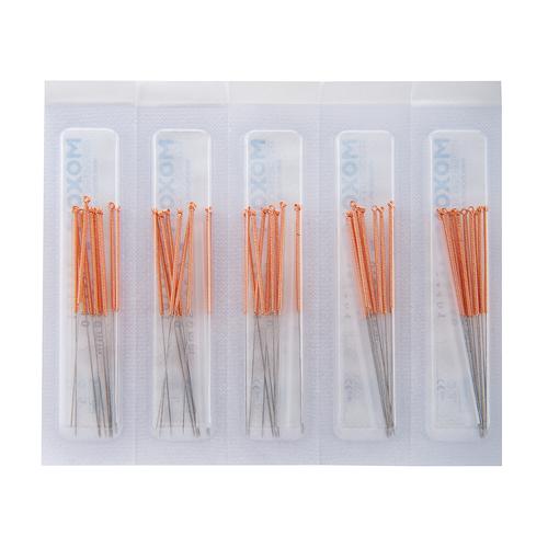 Acupuncture needles with copper handle - MOXOM TCM 1000 pcs. (Uncoated) 0,30 x 30 mm, 1022107, Acupuncture Needles MOXOM