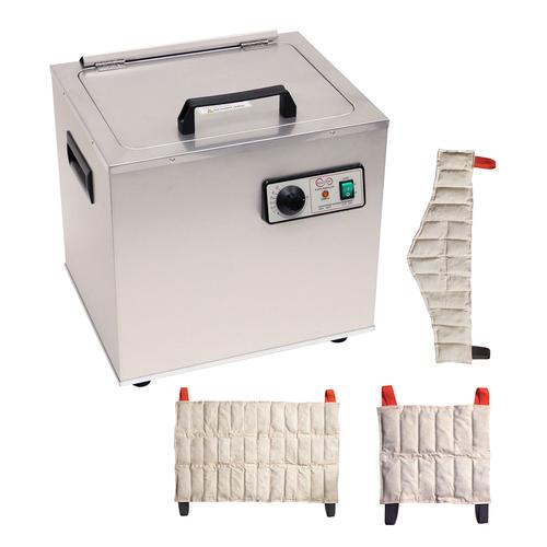 Relief Pak&reg; Heating Unit, 6-pack stationary with (3) standard, (1) neck, (2) oversize, 220V, 1022297, Water Bath Heating Devices
