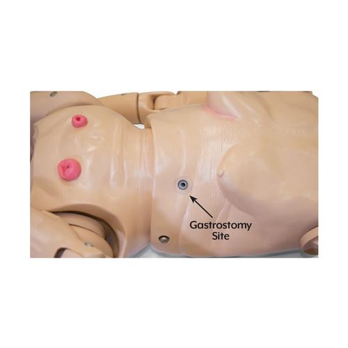 Entrenador de t&eacute;cnicas en paciente geri&aacute;trico TERi&trade; - Entrenador andr&oacute;gino para simulaci&oacute;n pr&aacute;ctica de t&eacute;cnicas corporales, piel clara, 1022932, Cuidado del paciente geri&aacute;trico