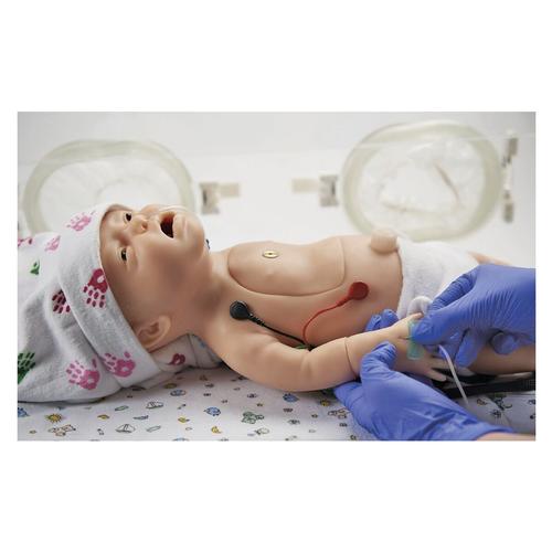 C.H.A.R.L.I.E. Simulador de Ressuscitação Neonatal con simulador ECG interativo, 1023255, SBV Recém-Nascido