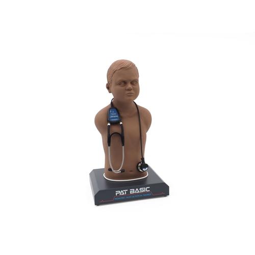 PAT Basic&reg; - Simulador de Ausculta&ccedil;&atilde;o Pedi&aacute;trica com pre&ccedil;os acess&iacute;veiscom laptop, pele escura, 1023424, Ausculta&ccedil;&atilde;o