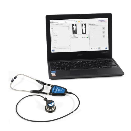 SimScope&reg; Stethoskop f&uuml;r Auskultationstraining WiFi mit Laptop, 1023447, Auskultation