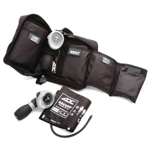 ADC Multikuf 731 3-Cuff EMT Kit with 804 Portable Palm Aneroid Sphygmomanometer, 1023698, Professional Blood Pressure Monitors