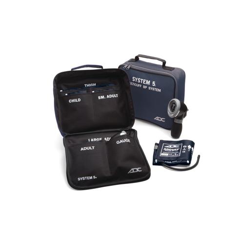 ADC Multikuf 740 5-Cuff EMT Kit with 804 Portable Palm Aneroid Sphygmomanometer, 1023709, Monitores de pressão sanguínea profissionais