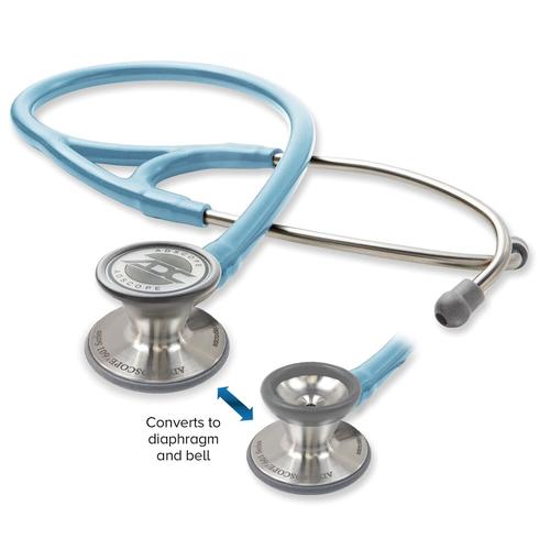 Adscope 601 - Convertible Cardiology Stethoscope - Metallic Ceil Blue, 1023919, Stethoscopes and Otoscopes