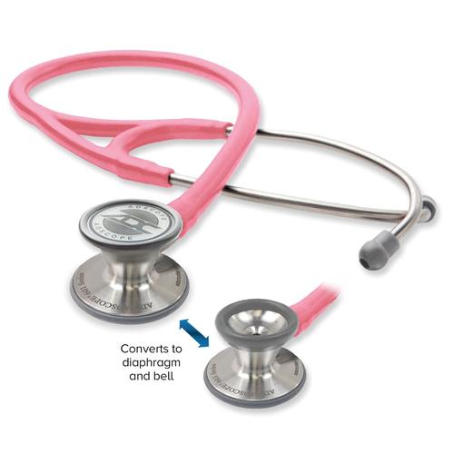 Adscope 601 - Convertible Cardiology Stethoscope - Metallic Pink, 1023921, Stethoscopes and Otoscopes