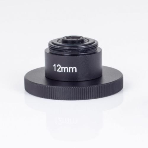 Lente de 12 mm para la cámara de microscopía Bresser, 1024059, Óptica en el banco óptico