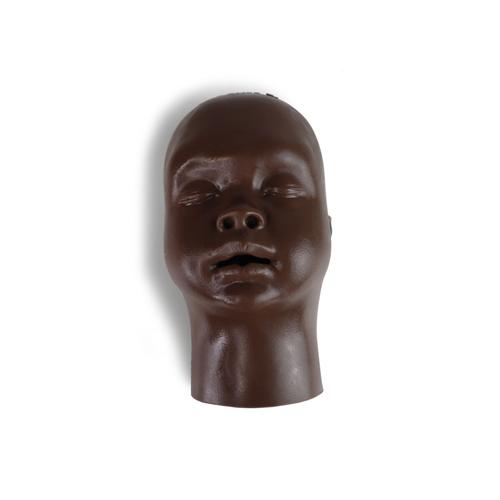 Bebé cabeza piel y conector nasal AirSim Bebé, piel oscura, 1024531, Repuestos