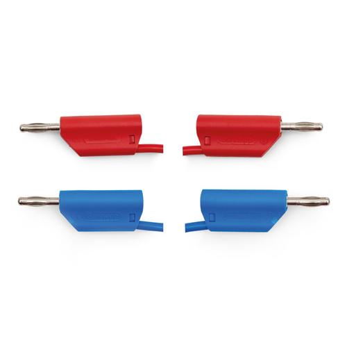 Cordons &eacute;lectriques standard, 32 A, 75 cm,
bleu, rouge, 2 pces., 1024540, Cordons de laboratoire
