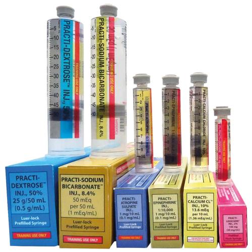 Practi-Crash Code 6-Packs Syringe, 1024751, Practi-Prefilled Syringes, Code Medicines, and Kits
