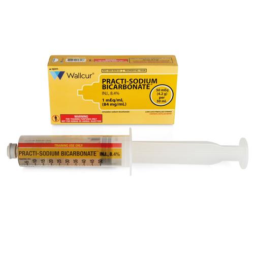 Practi-Sodium Bicarbonate 4,2g/50mL Seringue (Code M&eacute;dical I.V.) (1 seringue), 1024753, Seringues pr&eacute;remplies practi, m&eacute;dicaments d&rsquo;urgence, et kits