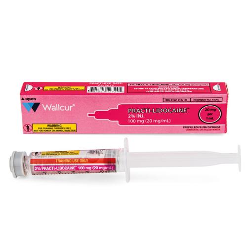 Practi-Lidoca&iuml;ne 0.1g/5mL Seringue (Code M&eacute;dical I.V.) (1 seringue), 1024757, Seringues pr&eacute;remplies practi, m&eacute;dicaments d&rsquo;urgence, et kits