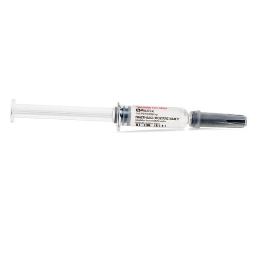 Practi-Eau Bact&eacute;riostatique 1mL Seringue (1 seringue), 1024770, Seringues pr&eacute;remplies practi, m&eacute;dicaments d&rsquo;urgence, et kits