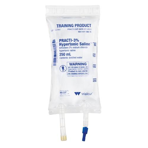 Practi-3% Hypertonic Saline 250 mL I.V. Solution Bag (1 Bag) - English Specification, 1024776, Practi-IV Fluid, Nutrition and Blood Therapy Products