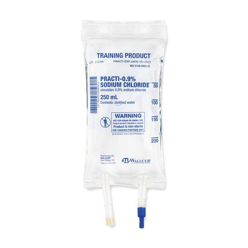 Practi-0.9% Sodium Chloride 250mL I.V. Solution Bag (1 Bag) - English Specification, 1024778, Practi-IV Fluid, Nutrition and Blood Therapy Products