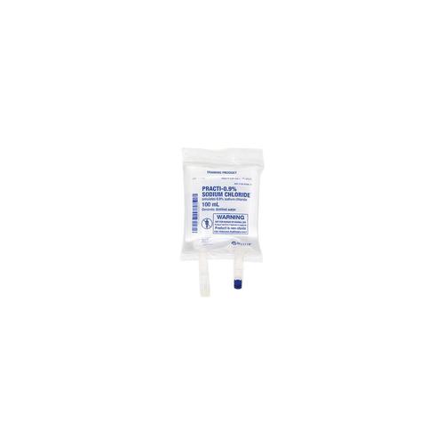 Practi-0.9% Cloruro de Sodio 100mL Bolsa de Solución I.V. (×1), 1024781, Practi-IV Bag and Blood Therapy Products