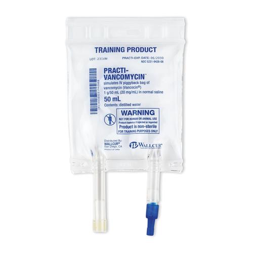 Sacca di soluzione I.V. Practi-Vancomycin 50mL (×1)
, 1024784, Practi-IV Bag and Blood Therapy Products
