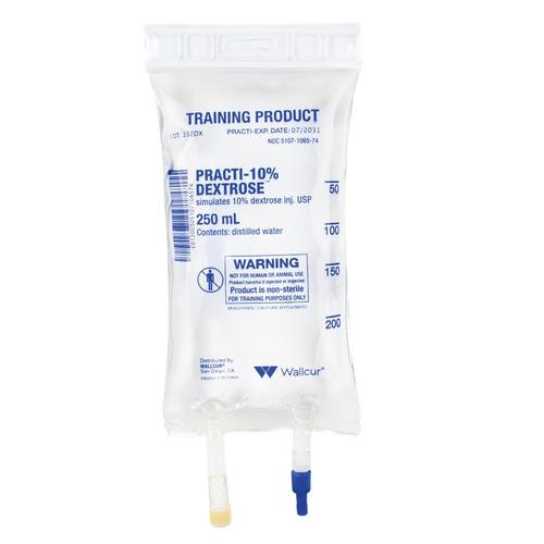 Practi-10% Dextrose 250mL I.V. Solution Bag (1 Bag) - English Specification, 1024785, Practi-IV Fluid, Nutrition and Blood Therapy Products