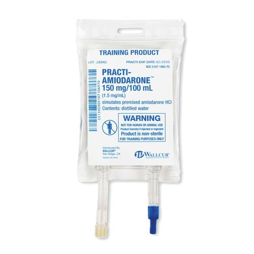 Practi-Amiodarone 100mL I.V. Solution Bag (1 Bag) - English Specification, 1024805, Veterinary Training Medicine