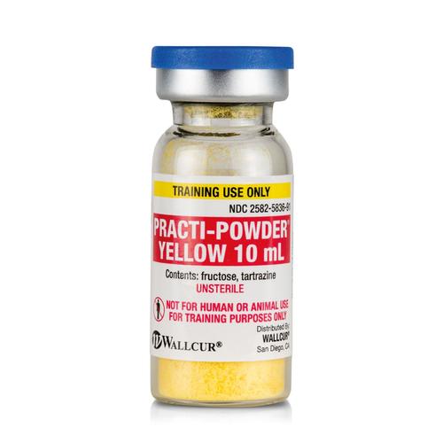 Practi-Powder Yellow 10mL Vial (Pack of 30), 1024827, Practi-Vials