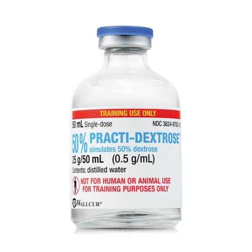 Practi-Dextrose 50% 25g/50mL Vial (×20), 1024874, Practi-Vials