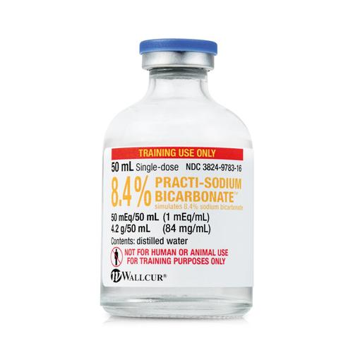 Practi-Sodium BiCarbonate 8.4% 4.2g/50mL injekciós üveg (×20), 1024875, Practi-Vials