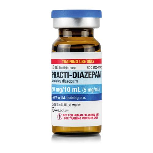 Practi-Diazepam 5mg/10mL Tint Vial (×30), 1024886, Practi-Vials