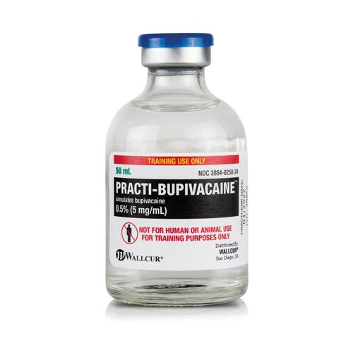 Flacon de Practi-Bupivacaïne 0,5% 250mg/50mL (×20), 1024912, Practi-Vials